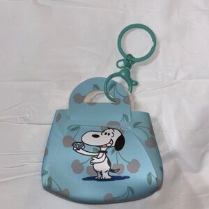 Blue Snoopy Mini Bag Keychain/Bag Charm